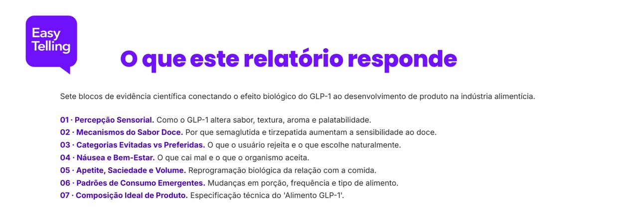 O que o relatório responde
